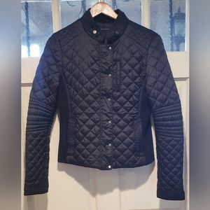 Zara Woman's Quilted Bomber/Biker Jacket Size L